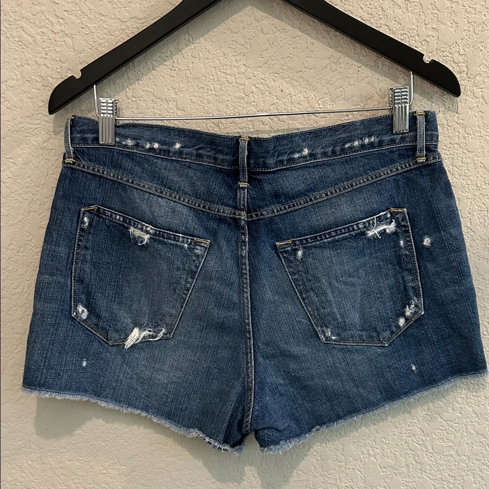 3x1 Women's Ripped Indigo Jean Shorts